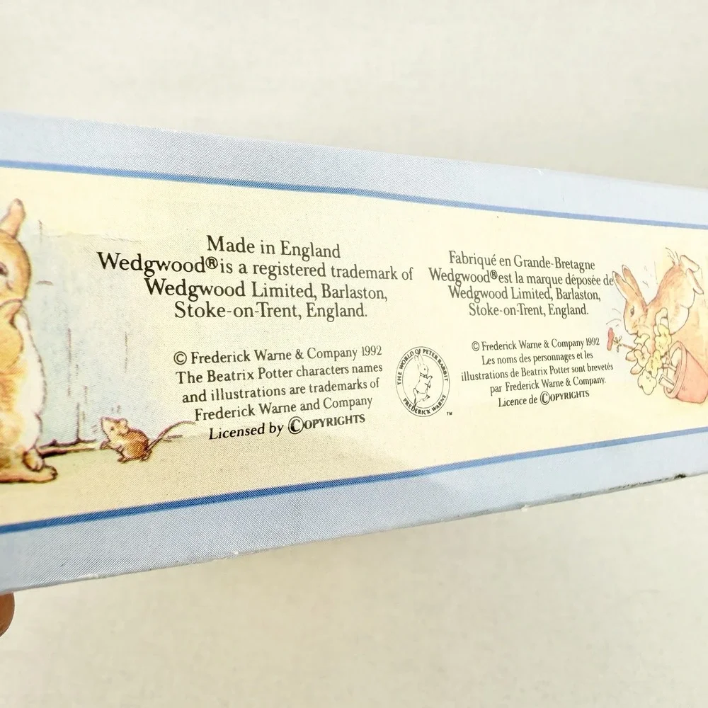 Wedgwood x Peter Rabbit Happy Birthday Bowl 1996 & Box England Frederick‎ Warne